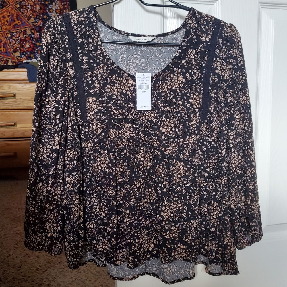 AE Floral Blouse